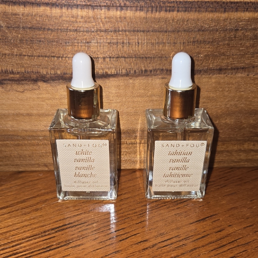 Sand + Fog White and Gold Diffuser Oil Set